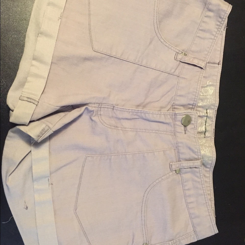 Purple express jean shorts